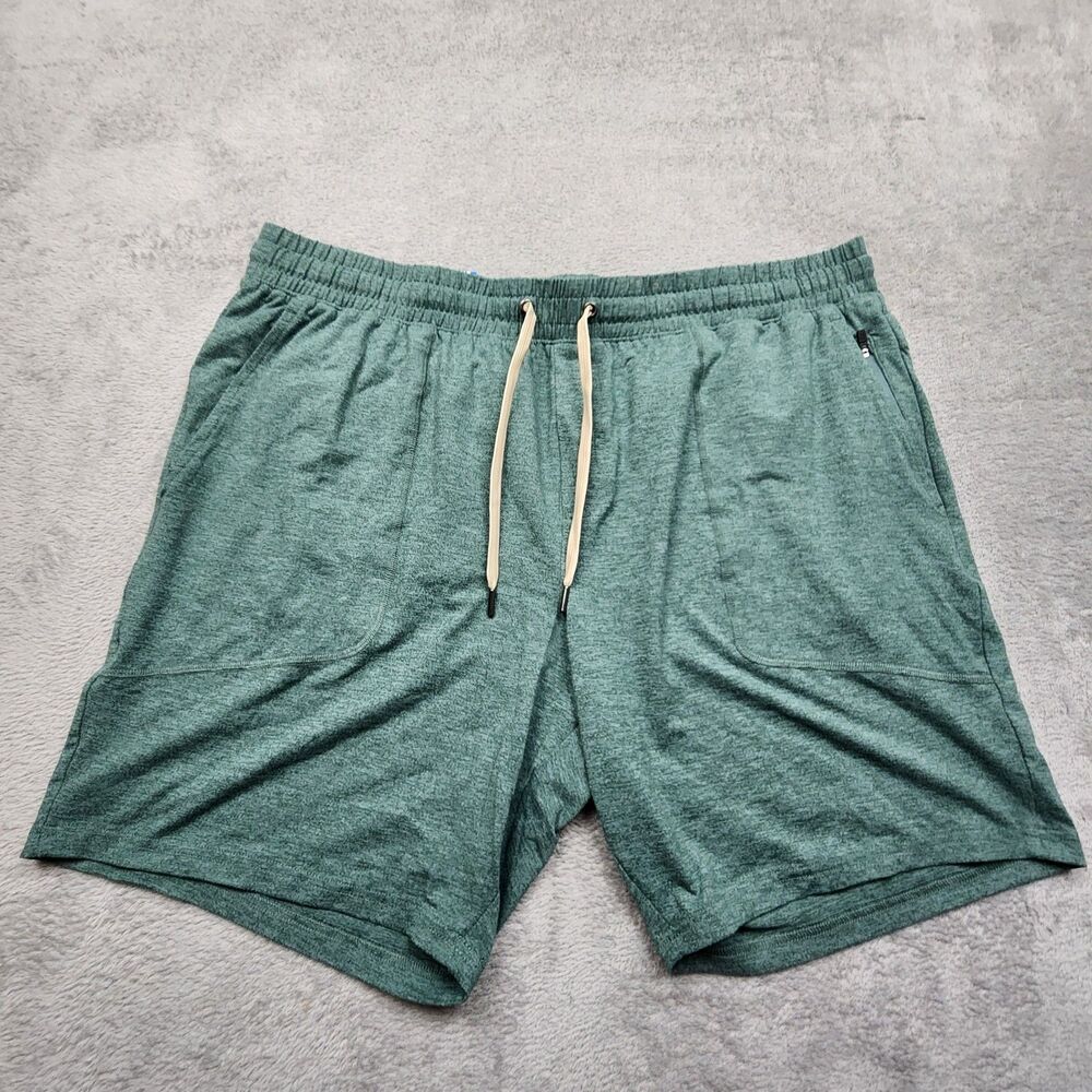 Right Of Way Mens XXL Adam Leisure Shorts Green NWT Zip Pockets Drawstring